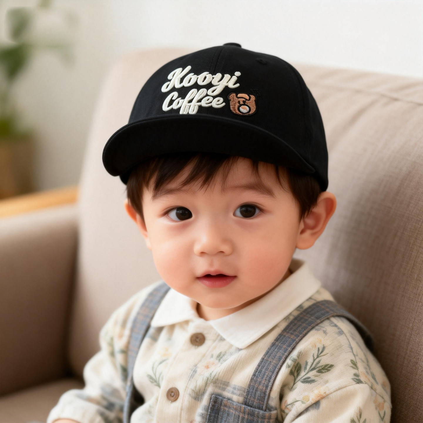 宝宝帽子春秋季薄款软檐鸭舌帽洋气可爱一岁儿童防晒棒球帽男孩帽