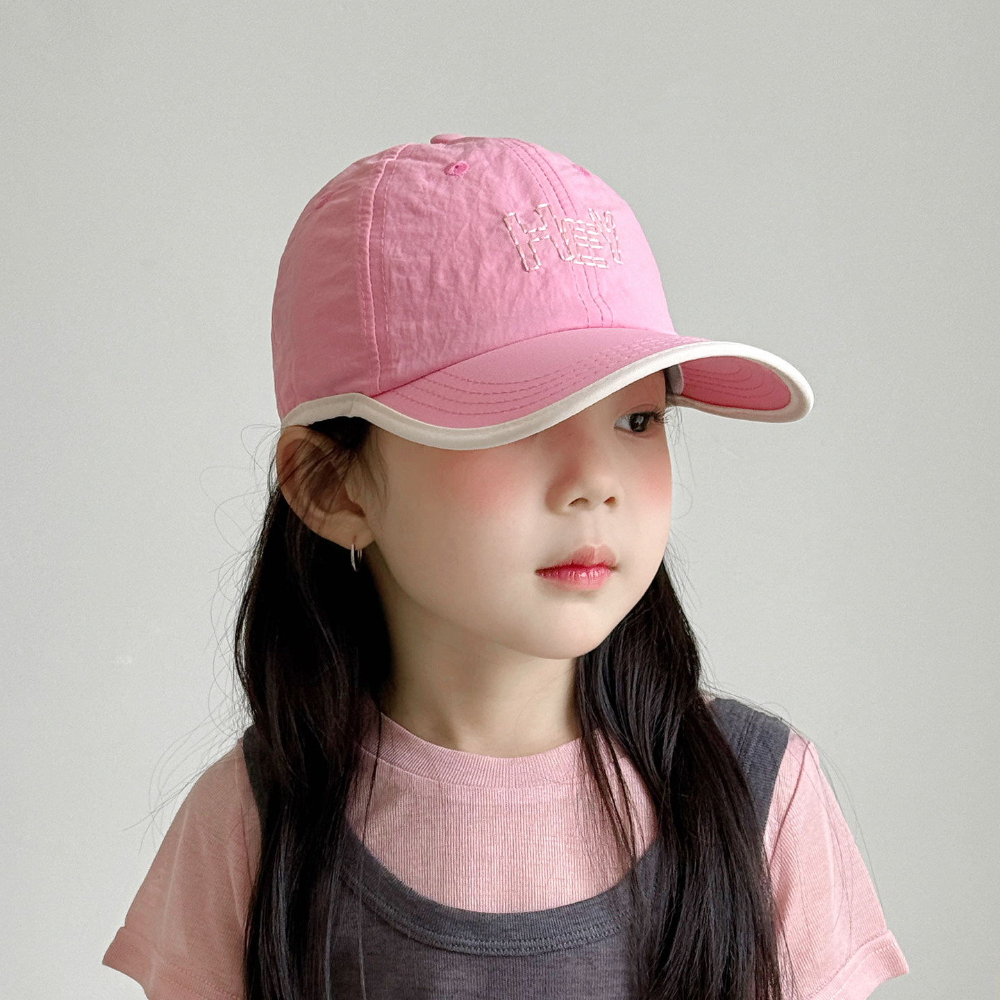 儿童帽子女孩棒球帽2026新款夏季女童鸭舌帽薄款速干透气遮阳防晒