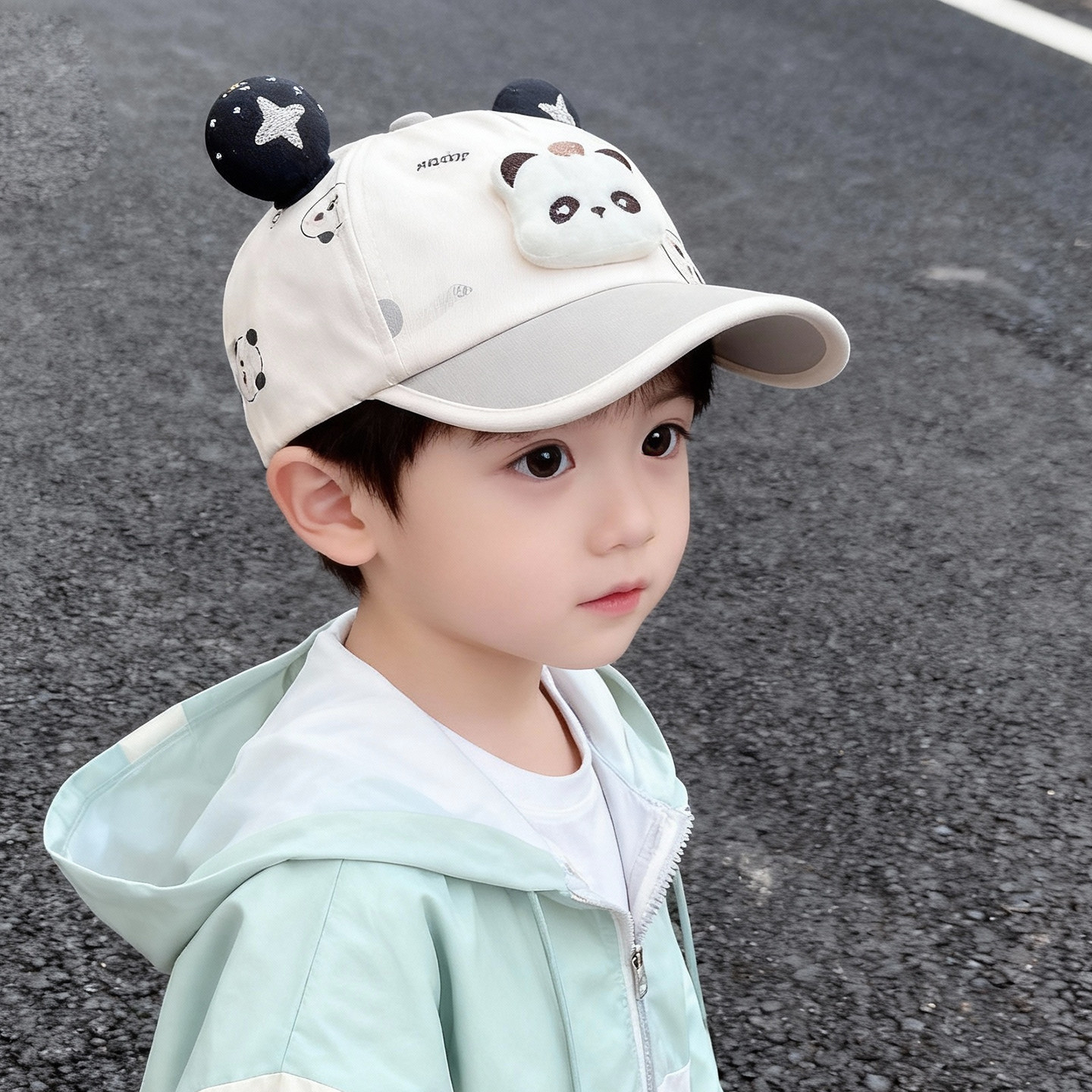 巨好看的宝宝帽子棒球帽春季遮阳帽防晒儿童鸭舌帽男孩男童春款