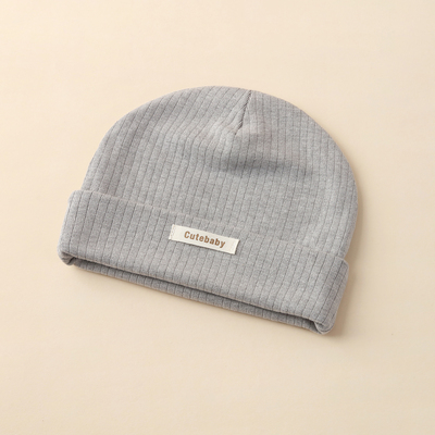 婴儿帽子秋冬季宝宝胎帽简约保暖
