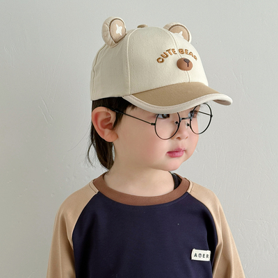 儿童帽子男孩棒球帽可爱超萌