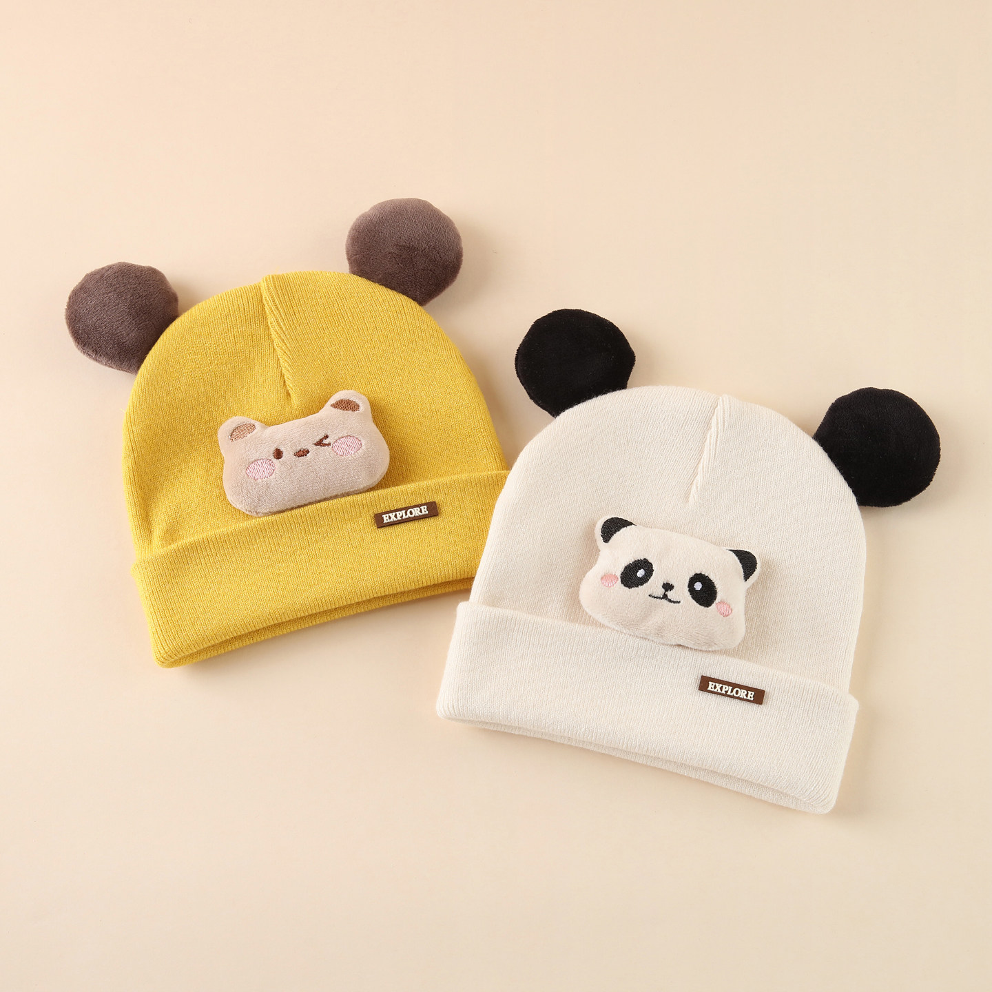 婴儿帽子秋冬季毛线帽6到12个月婴幼儿针织帽洋气可爱冬天男女宝,童装/婴儿装/亲子装,帽子,淘宝优惠券,粉丝福利购,淘宝优惠卷