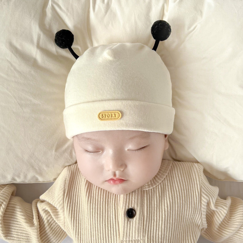 婴儿帽子秋冬款胎帽宝宝帽子秋款0一3月婴幼儿6新生儿初生春秋季