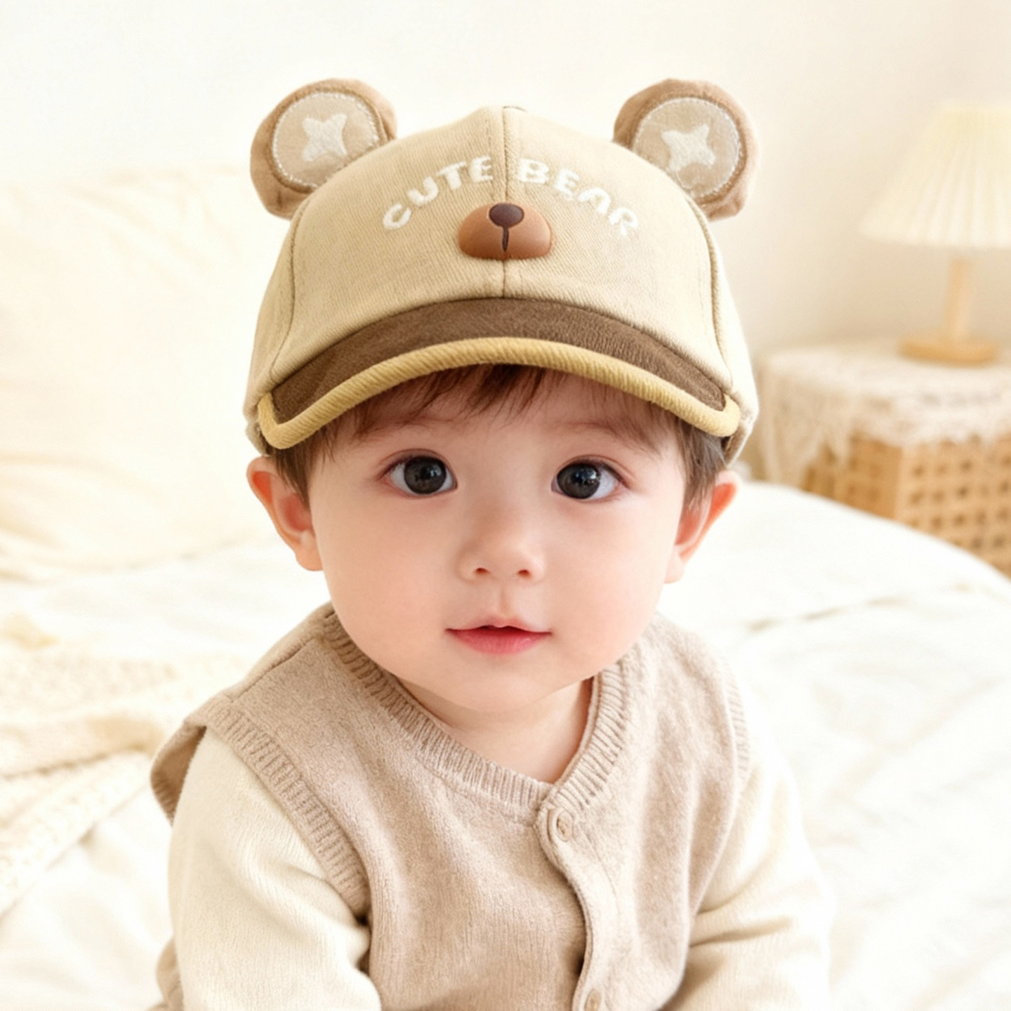 儿童帽子男孩小童棒球帽春秋季薄款遮阳宝宝鸭舌帽可爱超萌一岁帽,童装/婴儿装/亲子装,帽子,淘宝优惠券,粉丝福利购,淘宝优惠卷