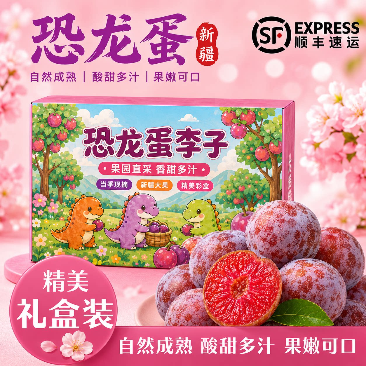（顺丰京东）新疆恐龙蛋李子杏李李子