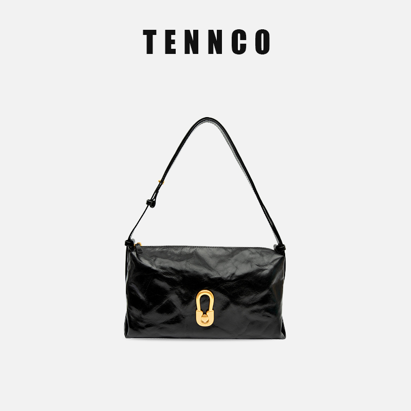 tennco头层植鞣牛皮托特包