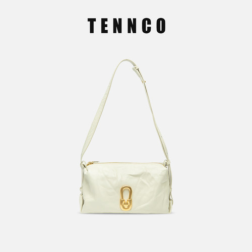 tennco头层牛皮单肩斜挎腋下包