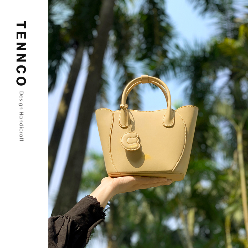 TENNCO斜挎手提包牛皮水桶包