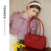 TENNCO原创「风琴包」2024新款 婚包通勤复古牛皮托特包单肩大包女