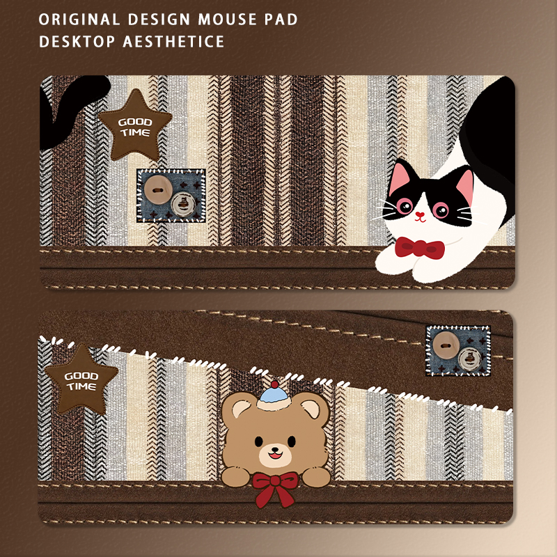 复古可爱高颜值桌面鼠标垫