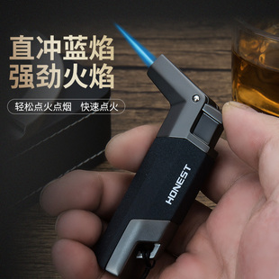 百诚新品迷你防风充气打火机高温耐用金属雪茄艾灸专用点火器户外