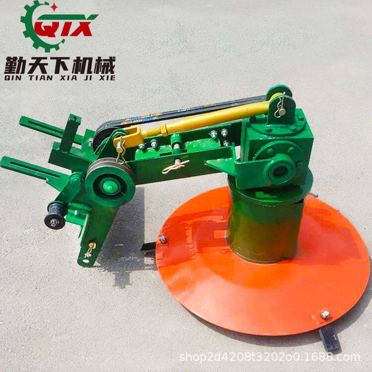 双圆盘割草机 农用单缸小四轮车带1.4米黑麦草苜蓿艾草收割机