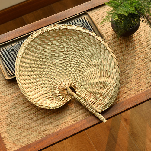 纯手工编织棕榈叶复古怀旧大蒲扇