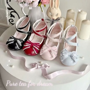 收藏|绵绵甜心|白茶入梦原创中跟低跟圆头鞋