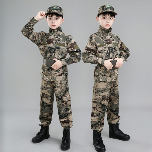 儿童特种兵套装男童迷彩服户外拓展军训女孩演出服特战队服装春季