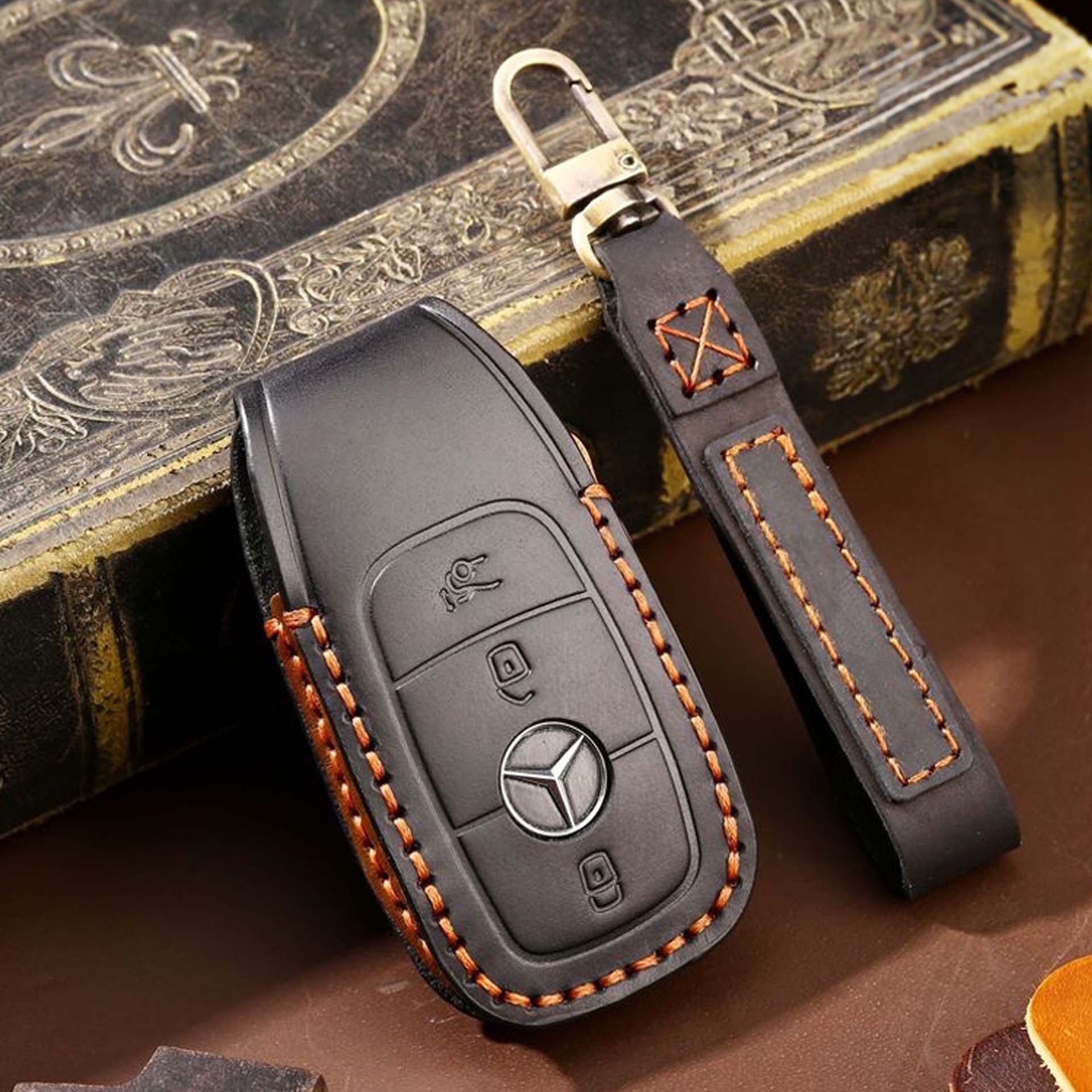 跨境钥匙壳hallmo真皮