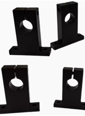 现货包邮SHSTB15-20发黑GCL01-D8/10/12/15T形导向轴支座 开口型