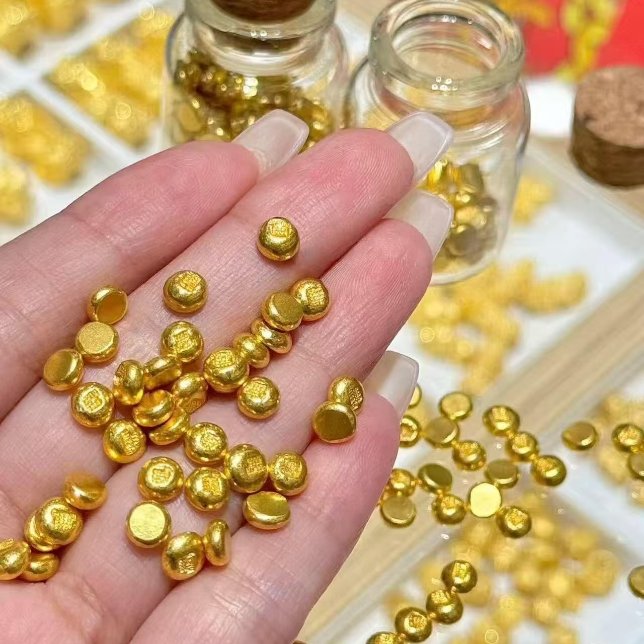 祥喜莱黄金定制小金珠