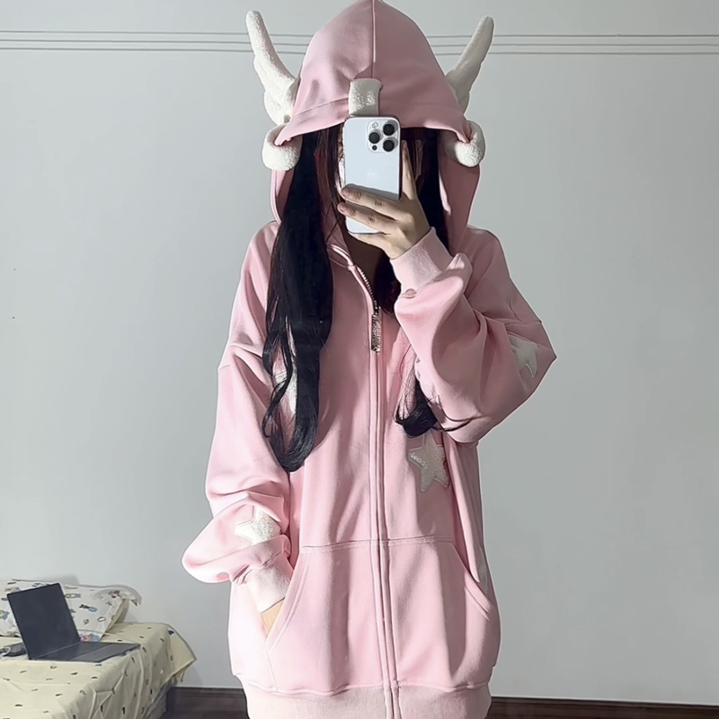 小杭還沒吃飽星星翅膀開衫外套潮