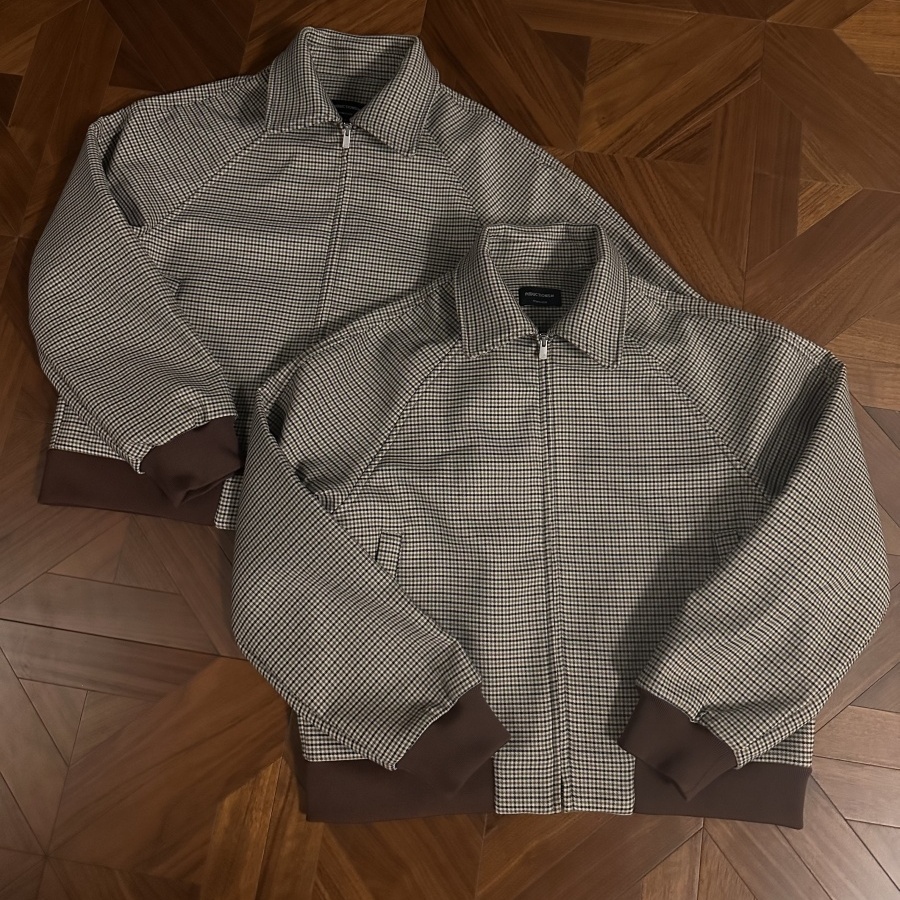 英伦皇家插肩威尔亲王千鸟格夹克