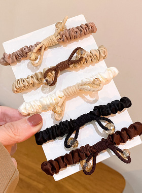 韩系新款大肠圈头绳高级感发圈时尚OL发饰扎头发绳皮筋ins高颜值