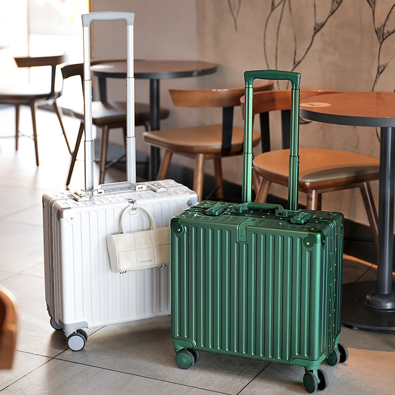 18寸行李箱女小型登机箱20寸静音旅行箱男铝框密码拉杆箱万向轮