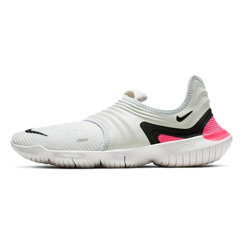 Nike Free RN Flyknit 3.0 飞线 运动 低帮 跑步鞋 女款 粉白,运动鞋new,跑步鞋,淘宝优惠券,粉丝福利购,淘宝优惠卷