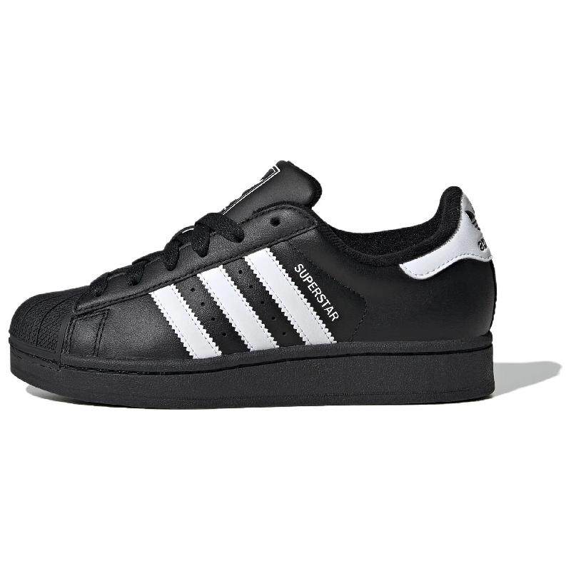 adidas originals Superstar 2 皮革 舒适百搭 低帮 儿童板鞋