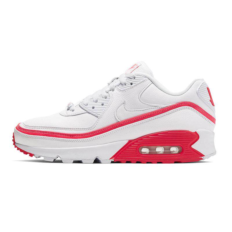 UNDEFEATED × Nike Air Max 90 低帮 跑步鞋 男女同款 白红