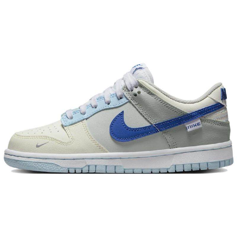 Nike Dunk Ivory Hyper Royal 皮革 轻便 防滑耐磨 低帮 儿童