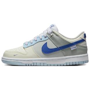 Nike Dunk Ivory Hyper Royal 皮革 轻便 防滑耐磨 低帮 儿童