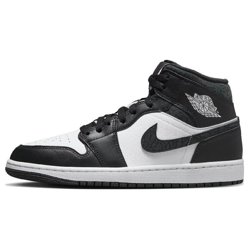 Jordan Air Jordan 1 Mid SE "Panda Elephant" 皮革 舒适 防