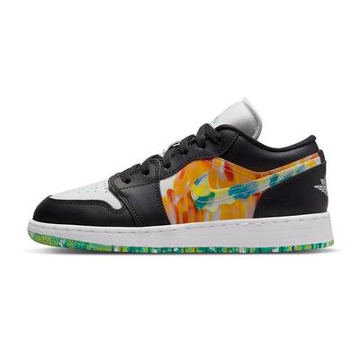 Air Jordan 1 Low SE (GS) Drip 耐磨轻便 低帮复古篮球鞋 黑