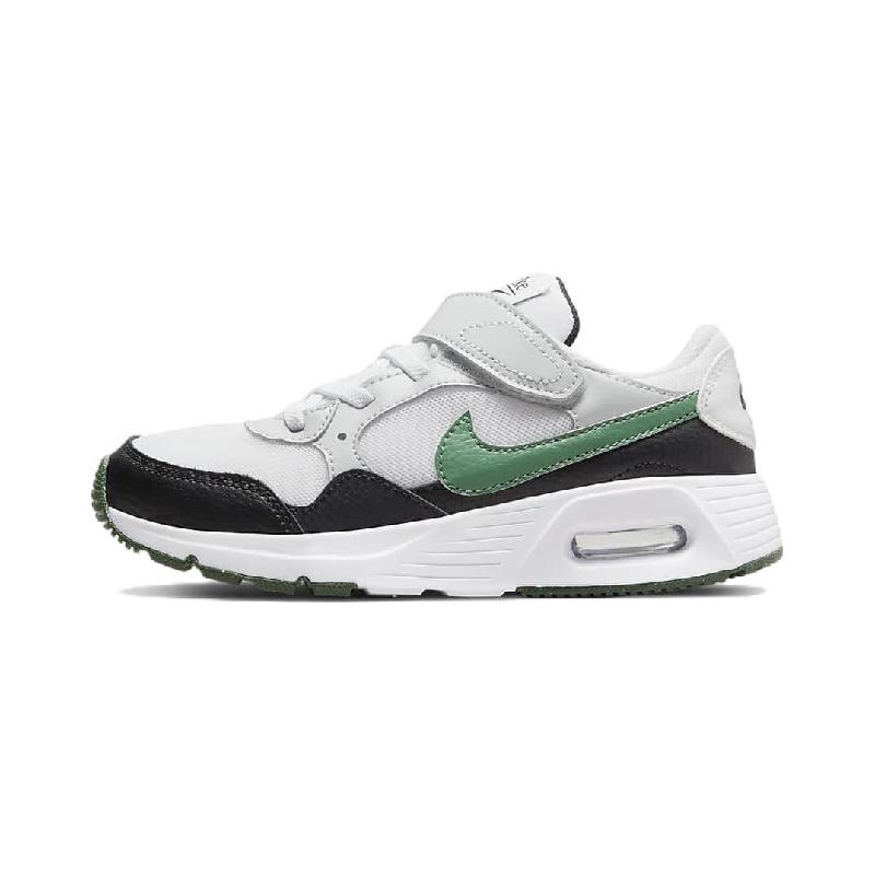 中童 Nike Air Max SC 复古 减震防滑耐磨 跑步鞋 白绿