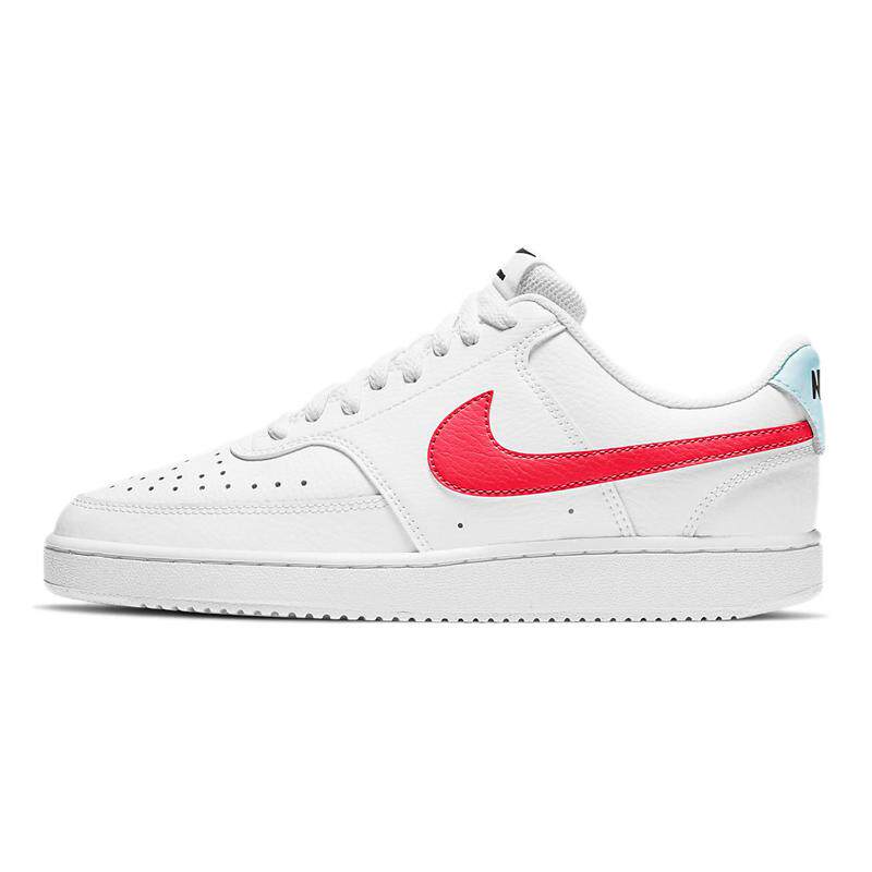 Nike Court Vision Low 防滑轻便 低帮 板鞋 女款 白红蓝