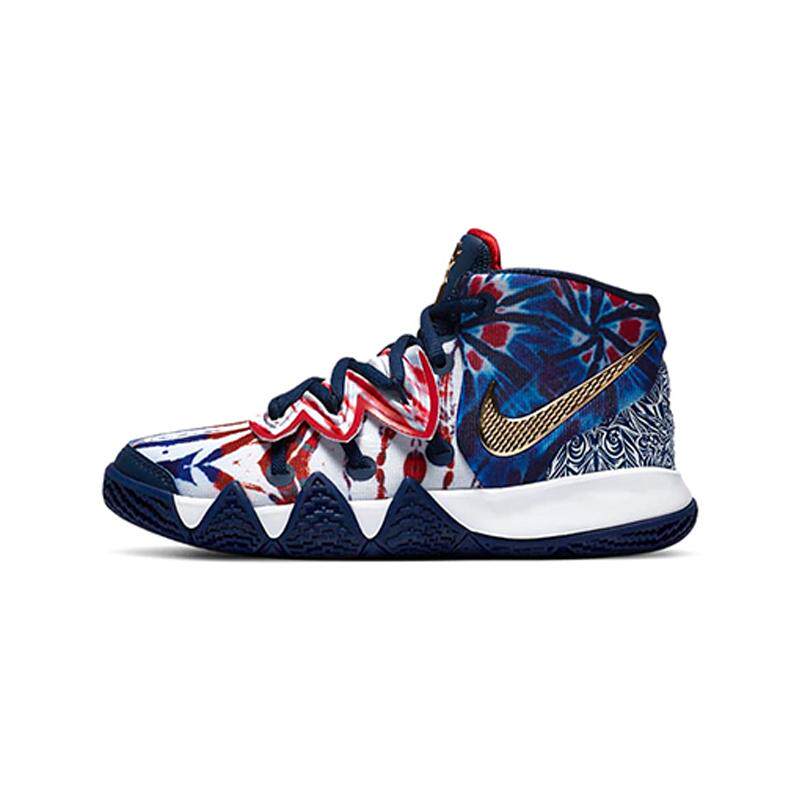 【BP幼童】Nike What The Kybrid S2 扎染拼接 减震中帮篮球鞋