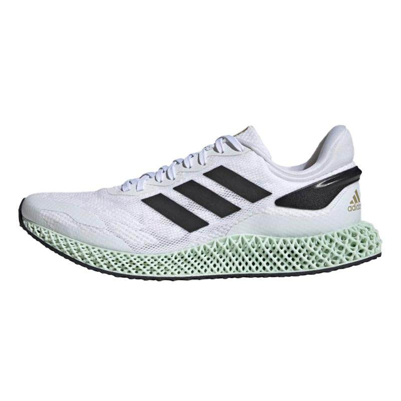 adidas 4D Run 1.0 简约运动跑步鞋 男女同款 白绿