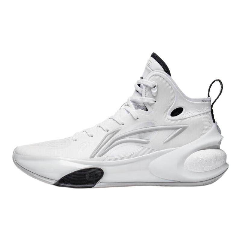 LiNing李宁 驭帅 17 耐磨 高帮 篮球鞋 男款 黑白