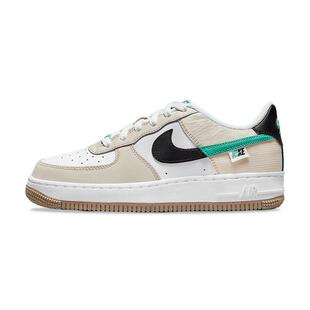 Nike Air Force 1 Low Spliced Swoosh 休闲 低帮 板鞋 GS 米