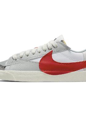 Nike Blazer Low Jumbo 低帮 板鞋 男款 白红色