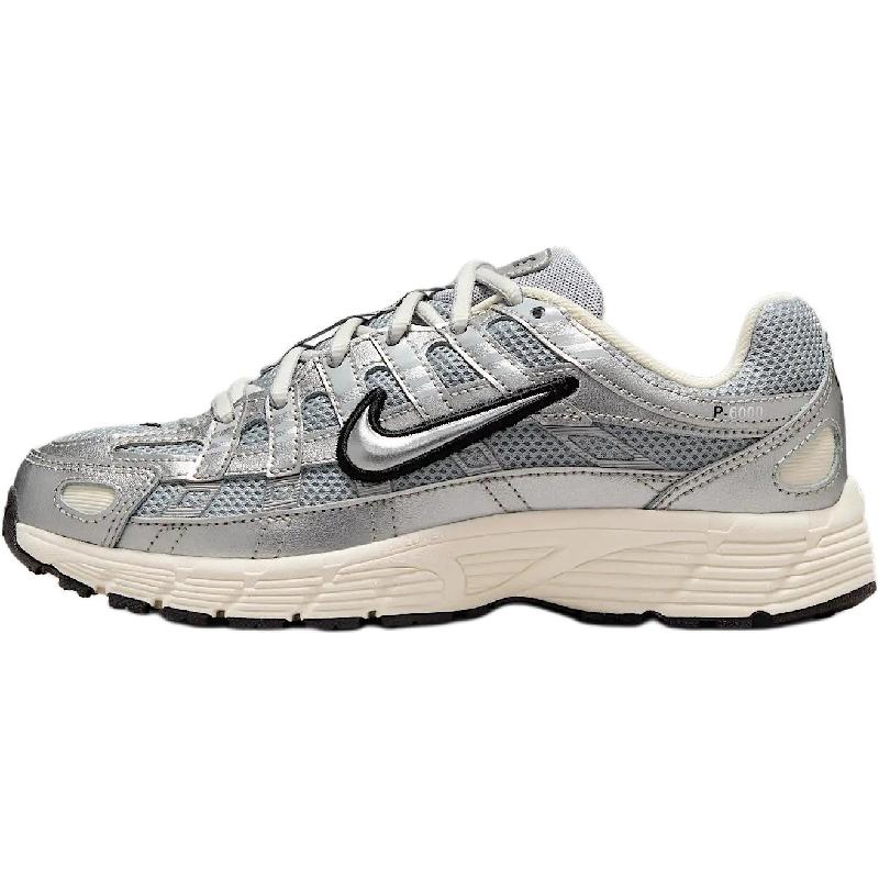 Nike P-6000 网面真皮皮革 舒适百搭 防滑耐磨 低帮 儿童跑步