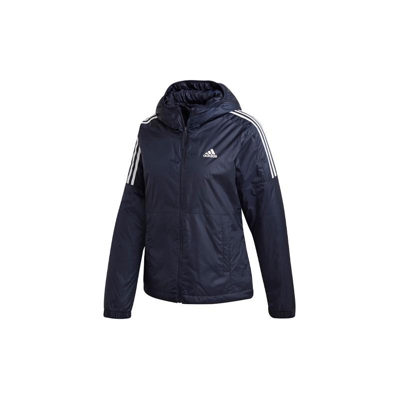 adidas Essentials 户外休闲运动连帽保暖棉服 冬季 女款 传