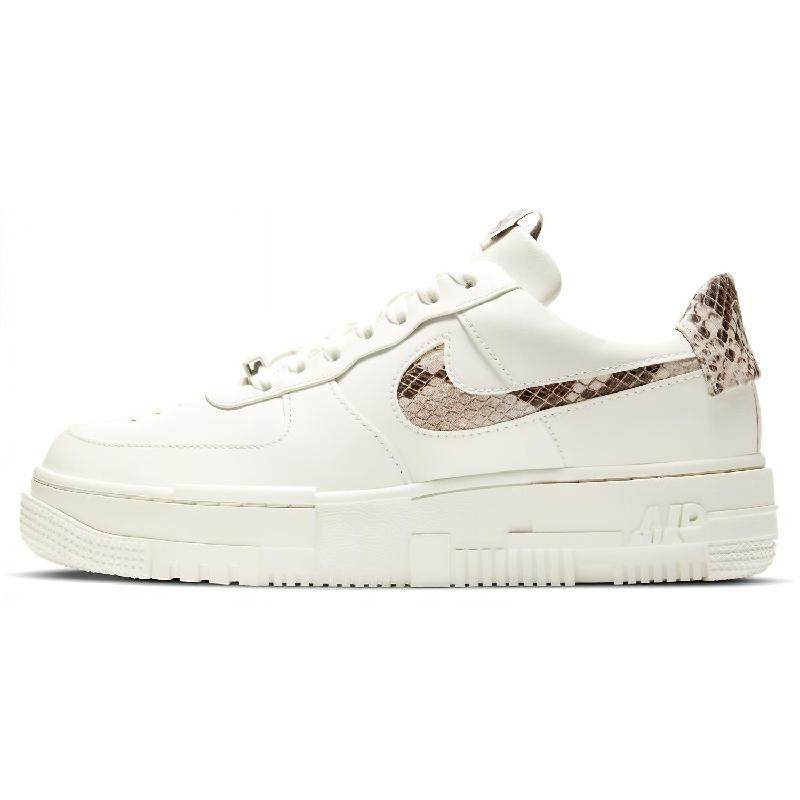 Nike Air Force 1 Low Pixel SE Sail Snake 蟒蛇纹 解构 低