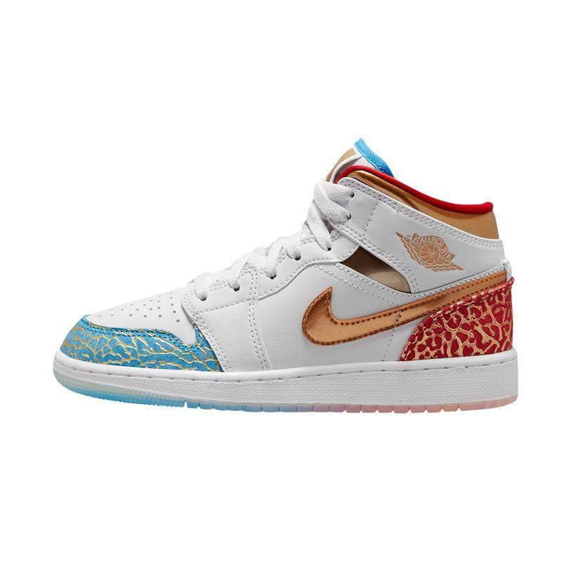 Jordan Air Jordan 1 Mid UNC to Chicago 防滑耐磨 中帮 复,运动鞋new,跑步鞋,淘宝优惠券,粉丝福利购,淘宝优惠卷