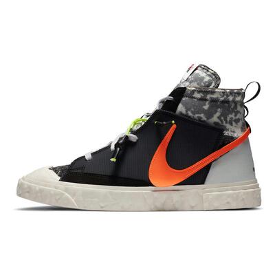 READYMADE x Nike Blazer 拼色 中帮 板鞋 男女同款 黑橙色