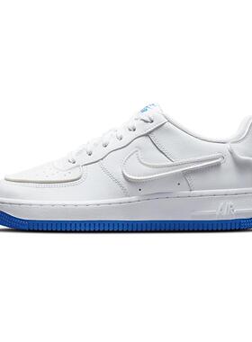 Nike Air Force 1 Low (GS) 白蓝 魔术贴 换勾 撕撕乐#送礼推