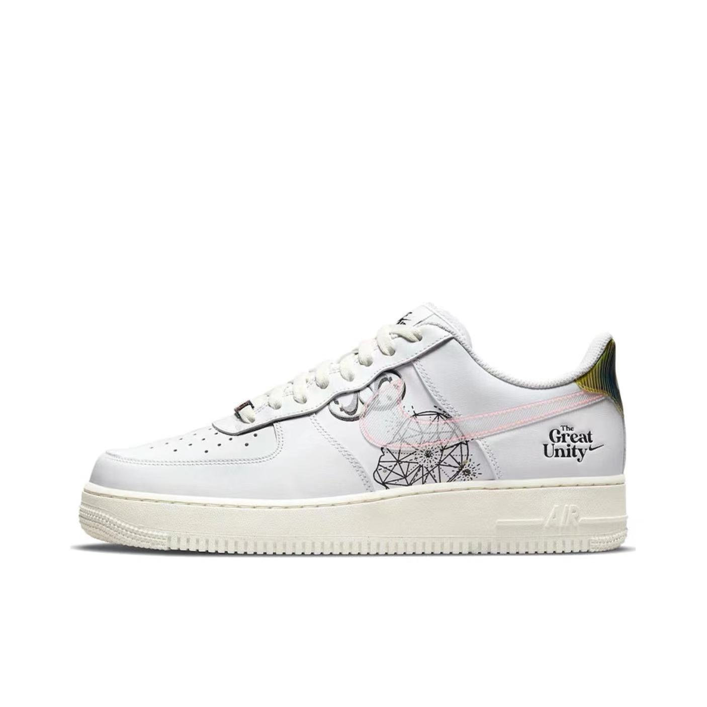 Nike Air Force 1 金属淬火 乌托邦涂鸦 3D鞋跟 白色 DM5447-111
