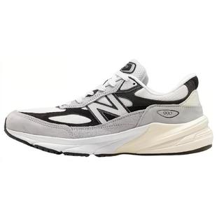 New Balance NB 990 V6 耐磨减震 低帮 跑步鞋 男女同款 黑白