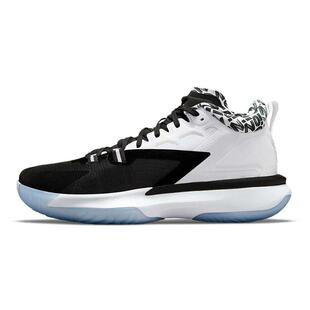 Jordan Zion 1 锡安 防滑耐磨 中帮 实战篮球鞋 男款 黑白 国