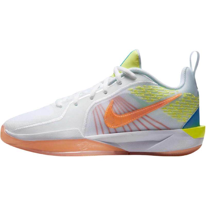 Nike Sabrina 2 舒适百搭 防滑耐磨 低帮 儿童篮球鞋 白色 青